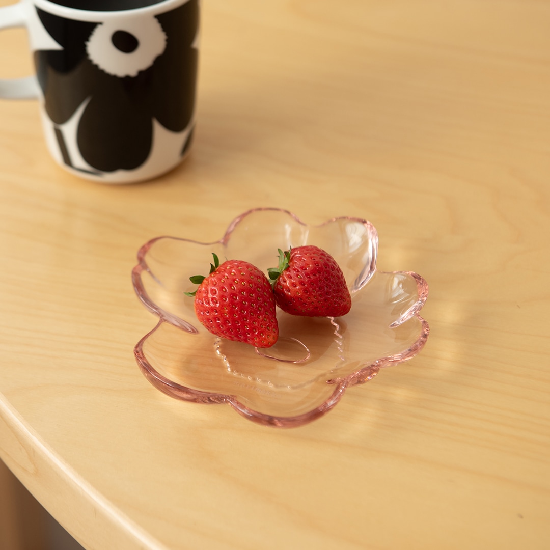 ウニッコ ガラスプレート 13cm（マリメッコ／marimekko） フリー