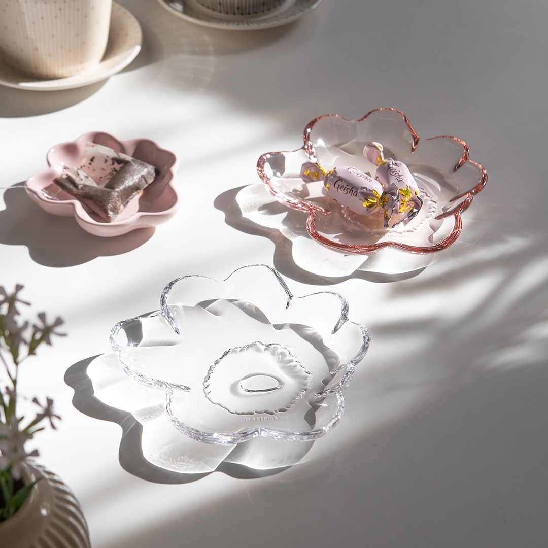 ウニッコ ガラスプレート 13cm（マリメッコ／marimekko） フリー