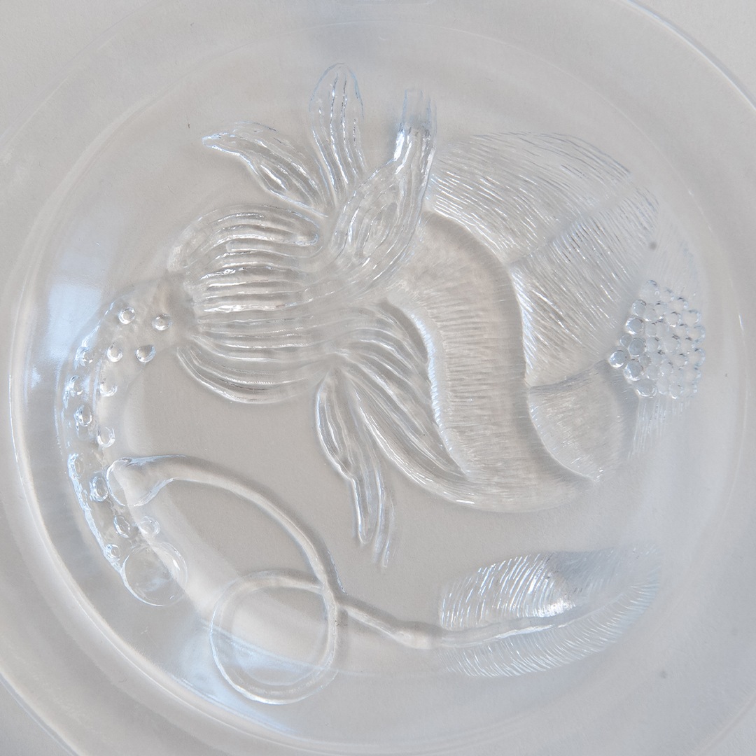 ヴィンテージ】04 ピオニ／Pioni プレート 17cm クリア（オイバ