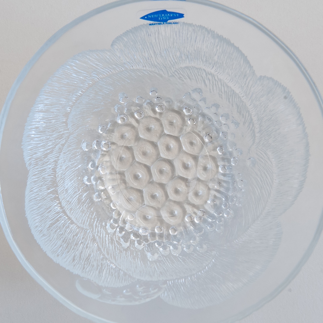 【ヴィンテージ】07 ピオニ／Pioni ボウル 12.5cm クリア（オイバ・トイッカ／Oiva Toikka）