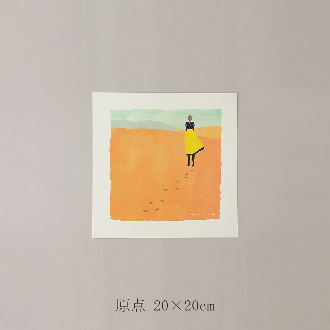春のコレクション 米国アーティスト油絵原画オレンジ 絵画