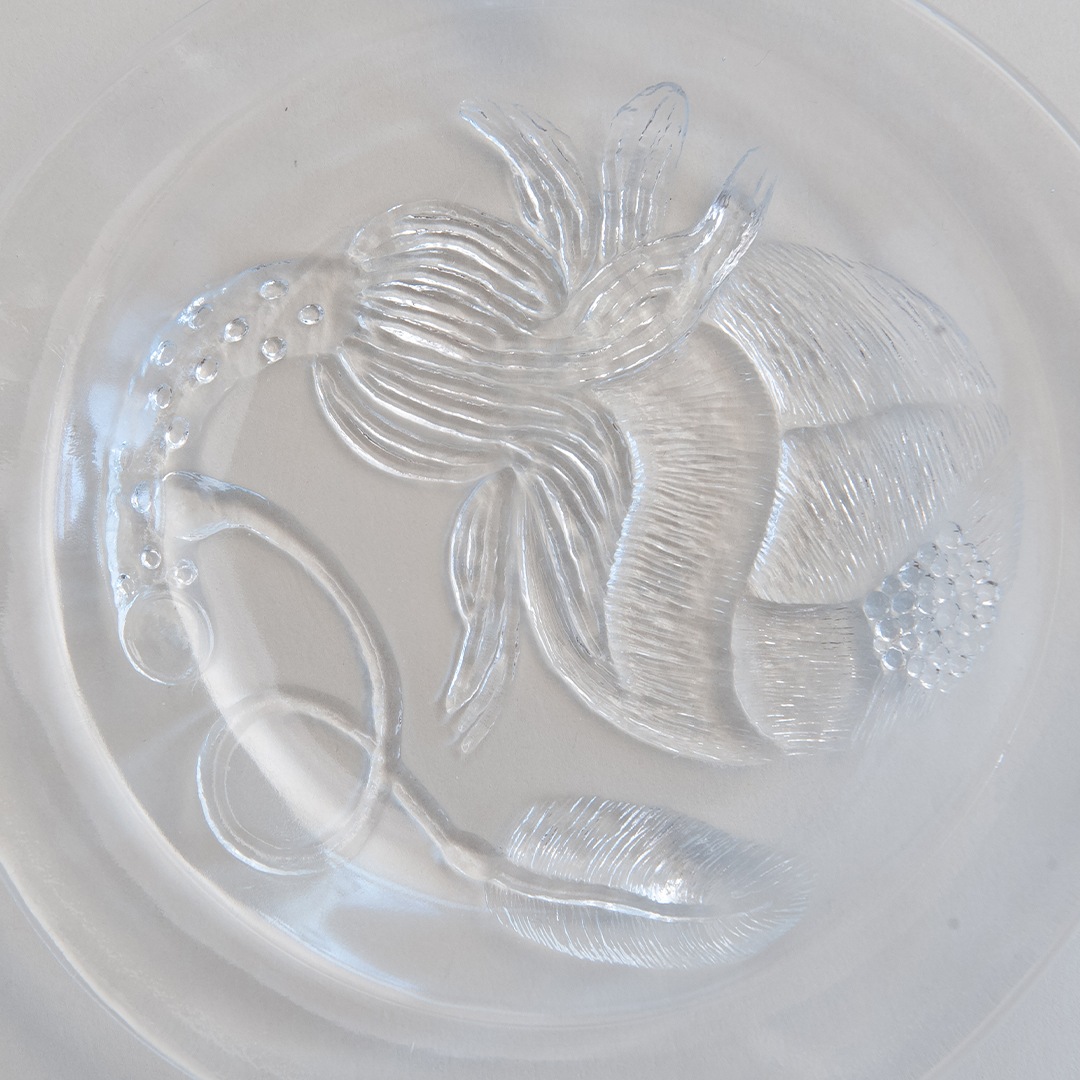 ヴィンテージ】05 ピオニ／Pioni プレート 17cm クリア（オイバ