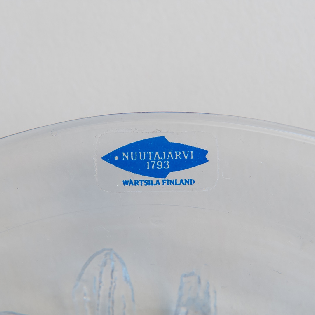 ヴィンテージ】05 ピオニ／Pioni プレート 17cm クリア（オイバ