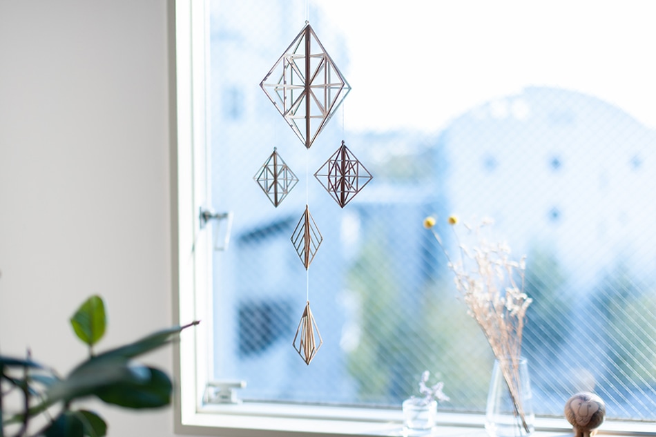 自然木製装飾 kito キト 木製 オーナメント L モビール おしゃれ 北欧 ヒンメリ