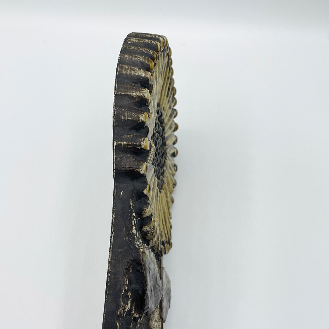 ヴィンテージ】12 Solros ひまわりの陶板（リサ・ラーソン／Lisa