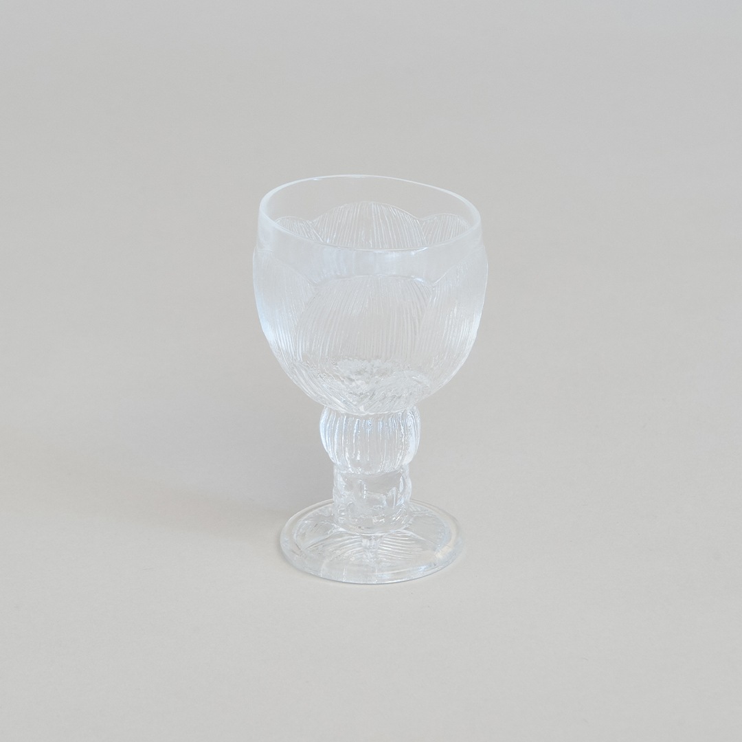 ヴィンテージ】14 ピオニ／Pioni 脚付きグラス 8.5cm クリア（オイバ