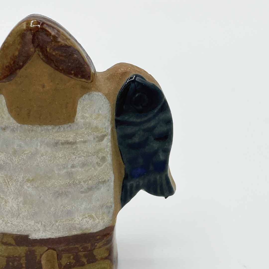 ヴィンテージ】15 漁師（リサ・ラーソン／Lisa Larson） フリー