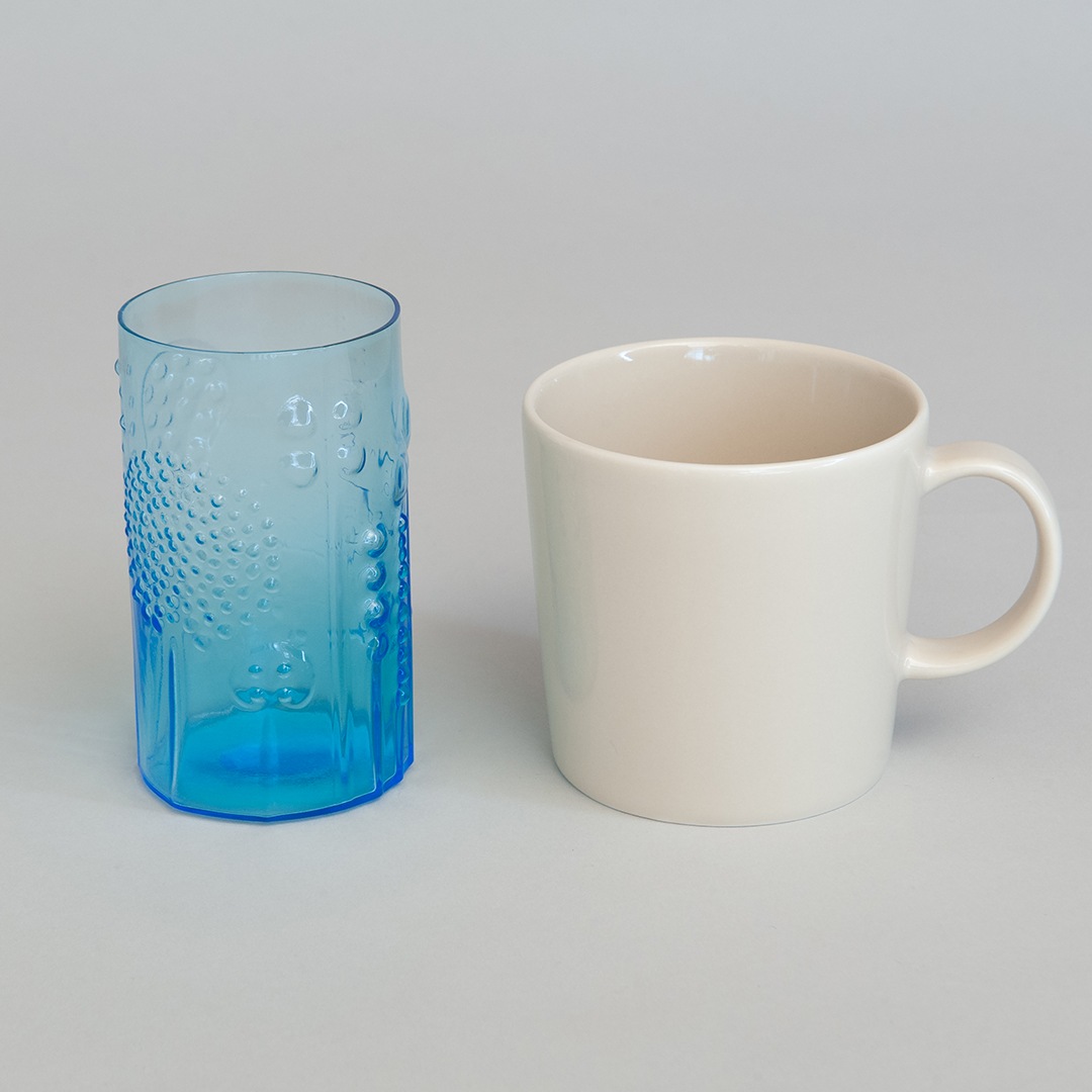 ヴィンテージ】16 フローラ／Flora タンブラー 230ml ライトブルー