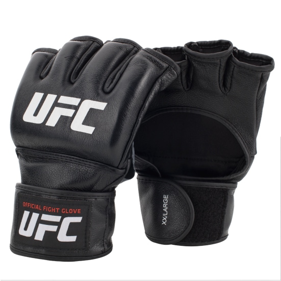 UFC ユーエフシー UFC オフィシャルファイトグローブ Mサイズ オープンフィンガー BLACK ブラック 黒 UHK-69909