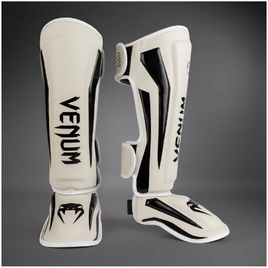 VENUM ヴェナム ELITE STANDUP シンガード - ホワイト/ブラック レガース ベナム VENUM-1394-210