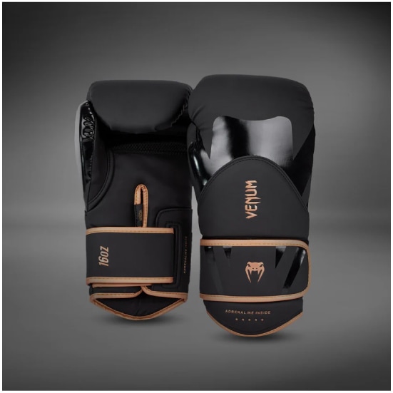 VENUM ヴェナム CHALLENGER 4.0 ボクシンググローブ - ブラック/ブロンズ ベナム VENUM-05141-137