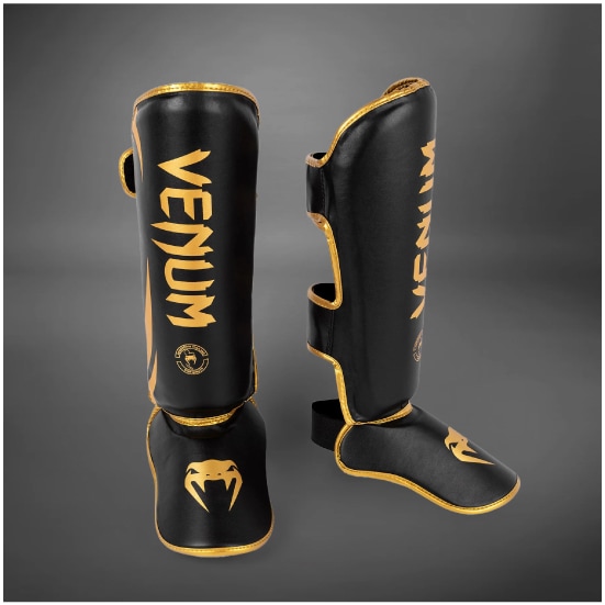 VENUM ヴェナム Challenger スタンドアップシンガード - ブラック/ゴールド レガース ベナム VENUM-2050-126