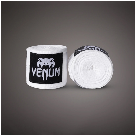 VENUM ヴェナム KONTACT ボクシング ハンドラップ - 2.5M - ホワイト バンテージ 白 ベナム EU-VENUM-0430-White