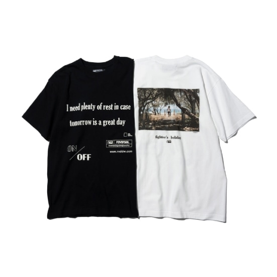 リバーサル reversal SOHEI TAKAHASHI PHOTO COTTON TEE -BEACH-
