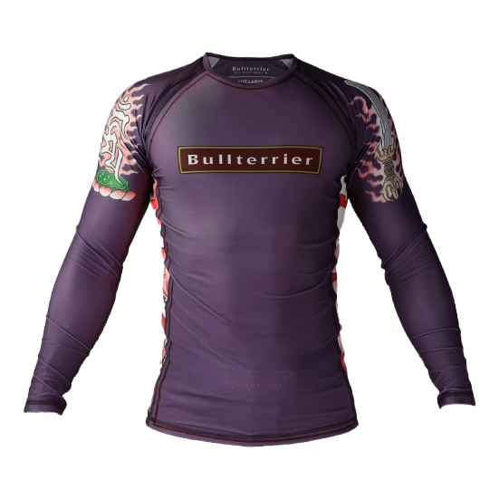 ブルテリア bj-047 BULL TERRIER ラッシュガード Acala2.0 長袖 パープル