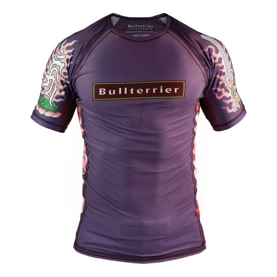 ブルテリア bj-171 BULL TERRIER ラッシュガード Acala2.0 半袖 パープル