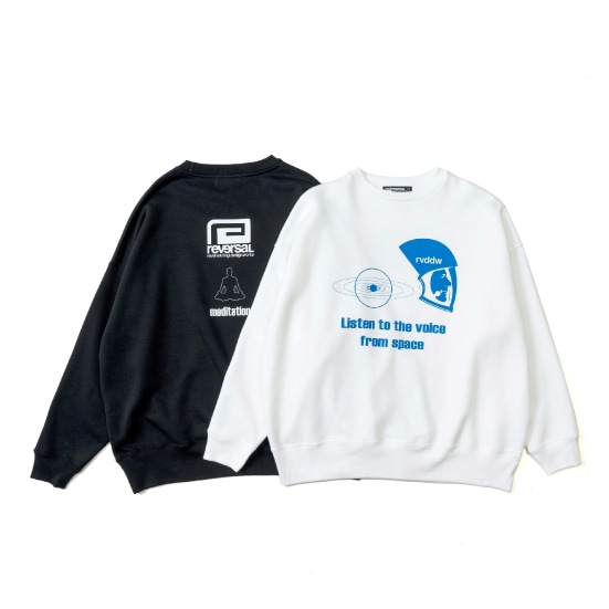 リバーサル reversal FROM SPACE SWEAT CREW NECK