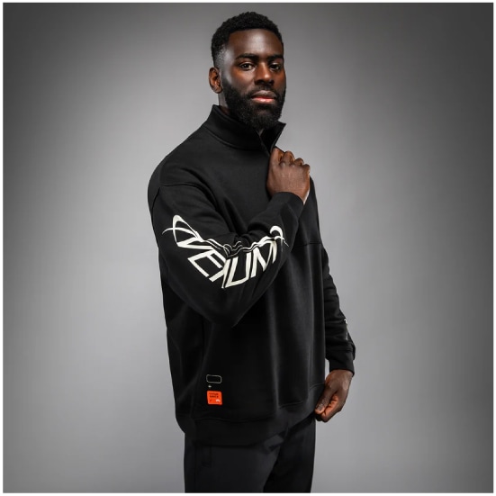 VENUM ヴェナム Eclipse ハーフジップスウェットシャツ - ブラック/アイボリー ベナム VENUM-05737-108