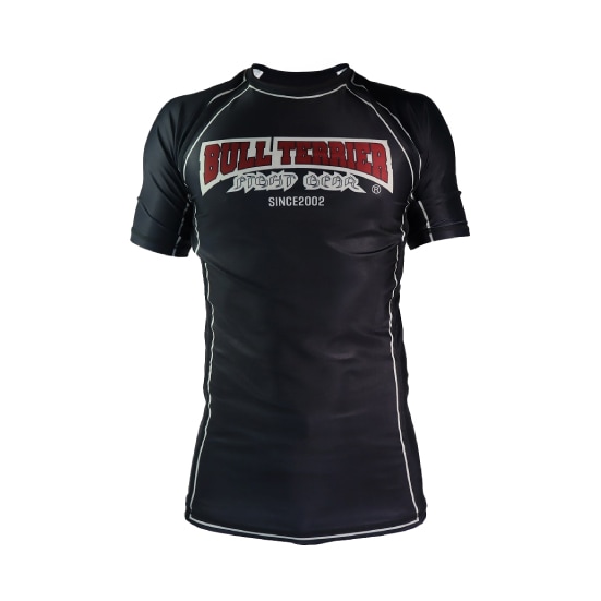 ブルテリア bj-127 BULL TERRIER ラッシュガード Classic Logo 半袖 黒