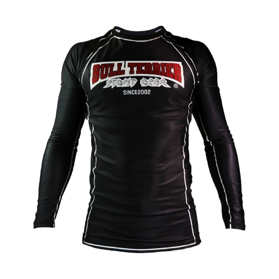 ブルテリア bj-015 BULL TERRIER ラッシュガード Classic Logo 長袖 黒