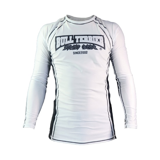 ブルテリア bj-016 BULL TERRIER ラッシュガード Classic Logo 長袖 白