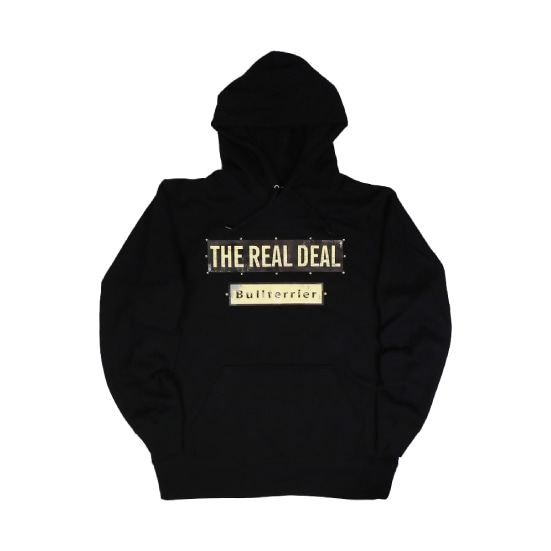 ブルテリア bj-3614 BULL TERRIER フードパーカー Steel Logo 黒