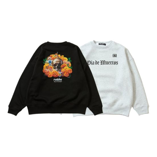 リバーサル reversal MARIGOLD SKULL OVER SIZE CREW NECK