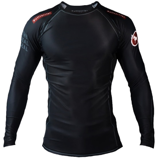 ブルテリア bj-038 BULL TERRIER ラッシュガード Traditional 長袖 黒