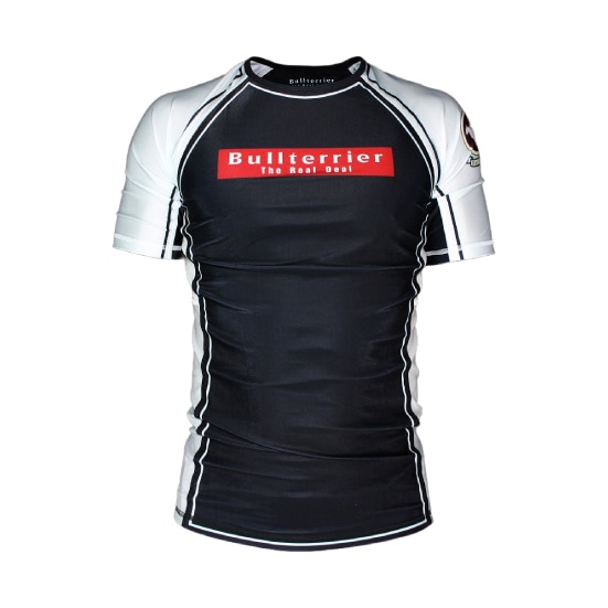 ブルテリア bj-161 BULL TERRIER ラッシュガード Rank4.0 半袖 白