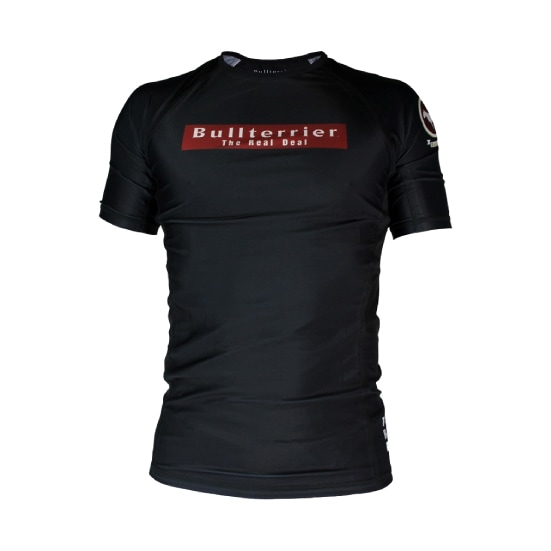 ブルテリア bj-165 BULL TERRIER ラッシュガード Rank4.0 半袖 黒