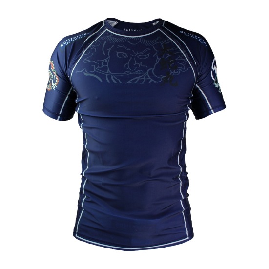 ブルテリア bj-119 BULL TERRIER ラッシュガード Orochimaru 半袖 紺