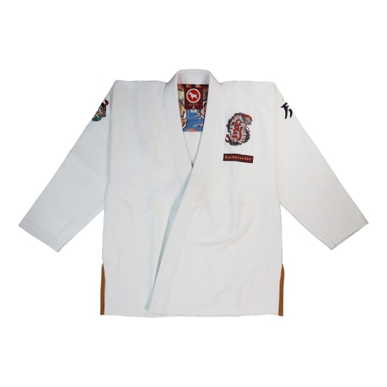 ブルテリア bjk-010 BULL TERRIER 柔術衣 Torah 白