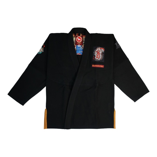 ブルテリア bjk-012 BULL TERRIER 柔術衣 Torah 黒