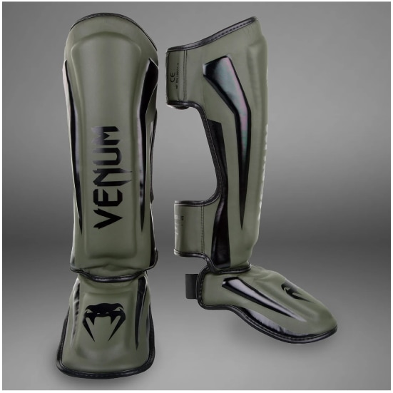VENUM ヴェナム ELITE STANDUP シンガード - カーキ/ブラック レガース ベナム VENUM-1394-200
