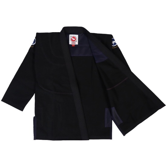 ブルテリア bjk-128 BULL TERRIER 柔術衣 BasicR2 黒