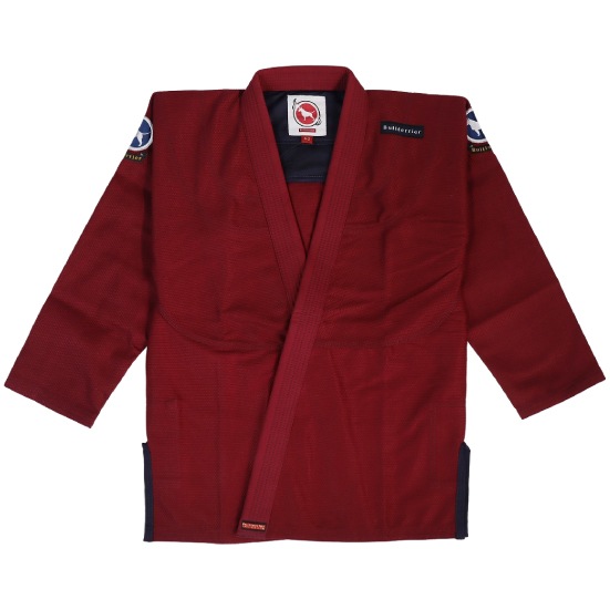 ブルテリア bjk-129 BULL TERRIER 柔術衣 BasicR2 ワイン