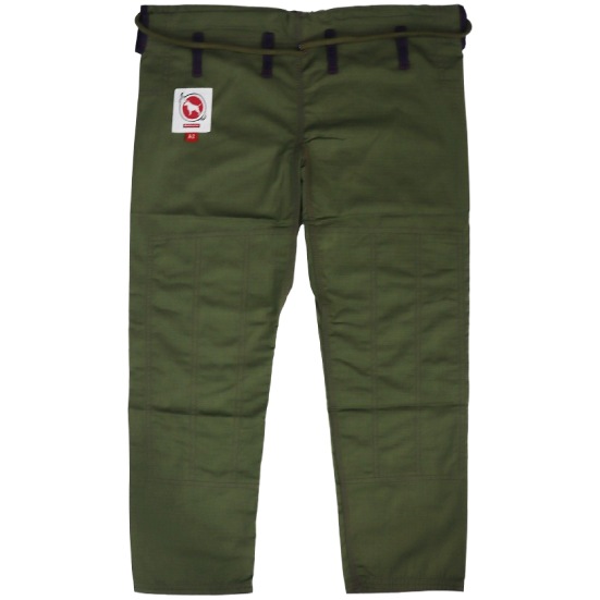 ブルテリア bjk-130 BULL TERRIER 柔術衣 BasicR2 アーミーグリーン