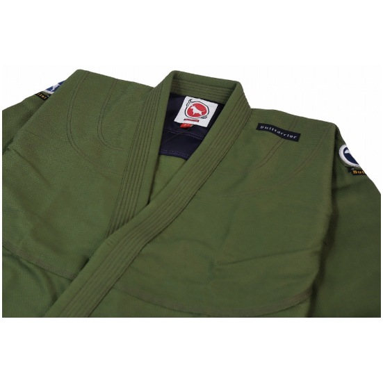 ブルテリア bjk-130 BULL TERRIER 柔術衣 BasicR2 アーミーグリーン