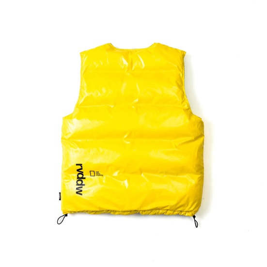 リバーサル reversal REVERSIBLE COLLARLESS PUFF VEST