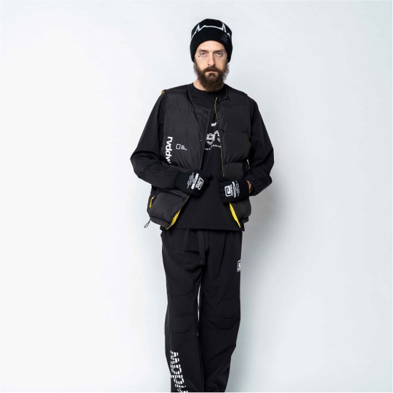 リバーサル reversal REVERSIBLE COLLARLESS PUFF VEST