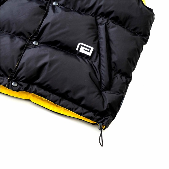 リバーサル reversal REVERSIBLE COLLARLESS PUFF VEST