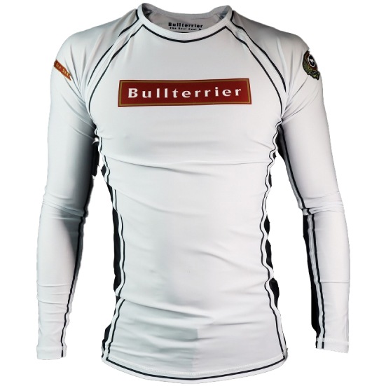 ブルテリア bj-019 BULL TERRIER ラッシュガード Rank3.0 長袖 白