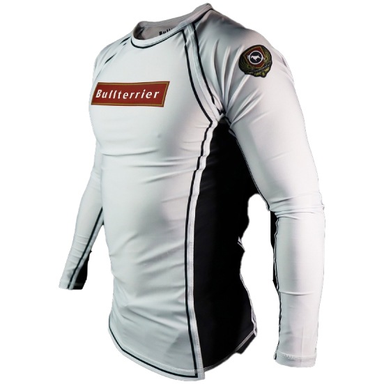ブルテリア bj-019 BULL TERRIER ラッシュガード Rank3.0 長袖 白