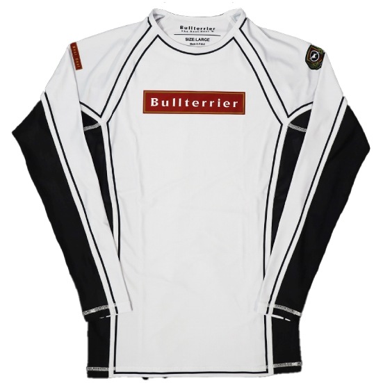 ブルテリア bj-019 BULL TERRIER ラッシュガード Rank3.0 長袖 白