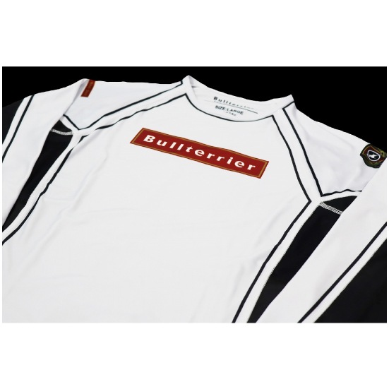 ブルテリア bj-019 BULL TERRIER ラッシュガード Rank3.0 長袖 白