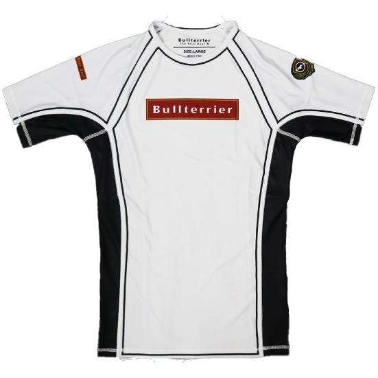 ブルテリア bj-139 BULL TERRIER ラッシュガード Rank3.0 半袖 白