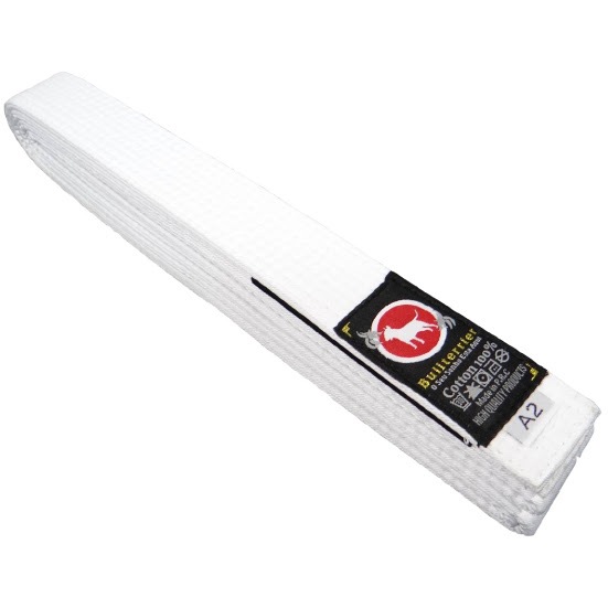 ブルテリア bjk-873 BULL TERRIER 柔術帯2.0 白帯