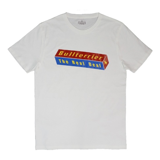ブルテリア bj-487 BULL TERRIER Tシャツ 3DBOX 白