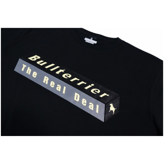 ブルテリア bj-488 BULL TERRIER Tシャツ 3DBOX 黒/グレー