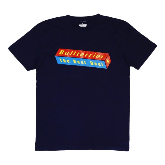 ブルテリア bj-489 BULL TERRIER Tシャツ 3DBOX ネイビー